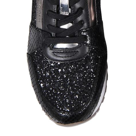 michael kors black sparkle sneakers|Michael Kors black sneakers women's.